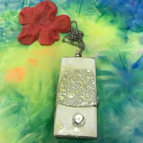 Reversible Exclusive Rare Unique Vintage One of a Kind Handmade Necklace - Picture 5 of 16